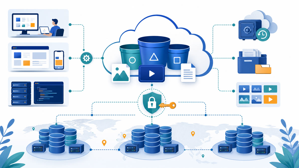S3 Object Storage kullanım senaryoları için bulut depolama mimarisi