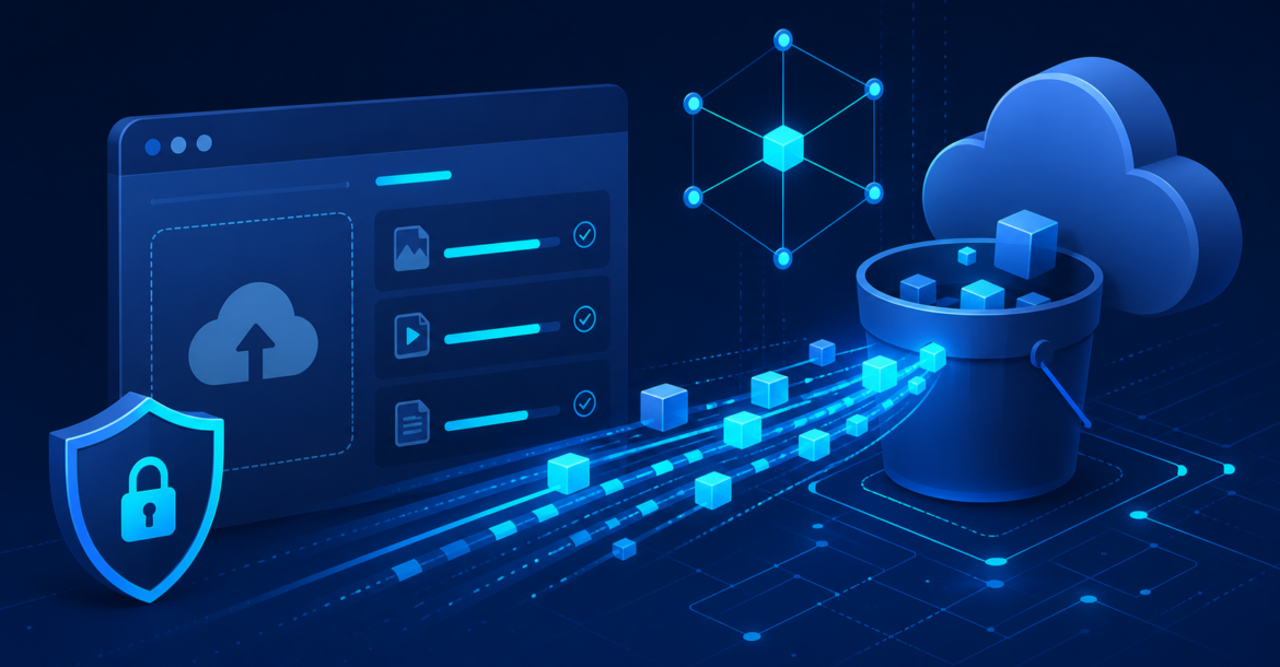 Presigned URL ile S3 object storage üzerine güvenli dosya yükleme görseli