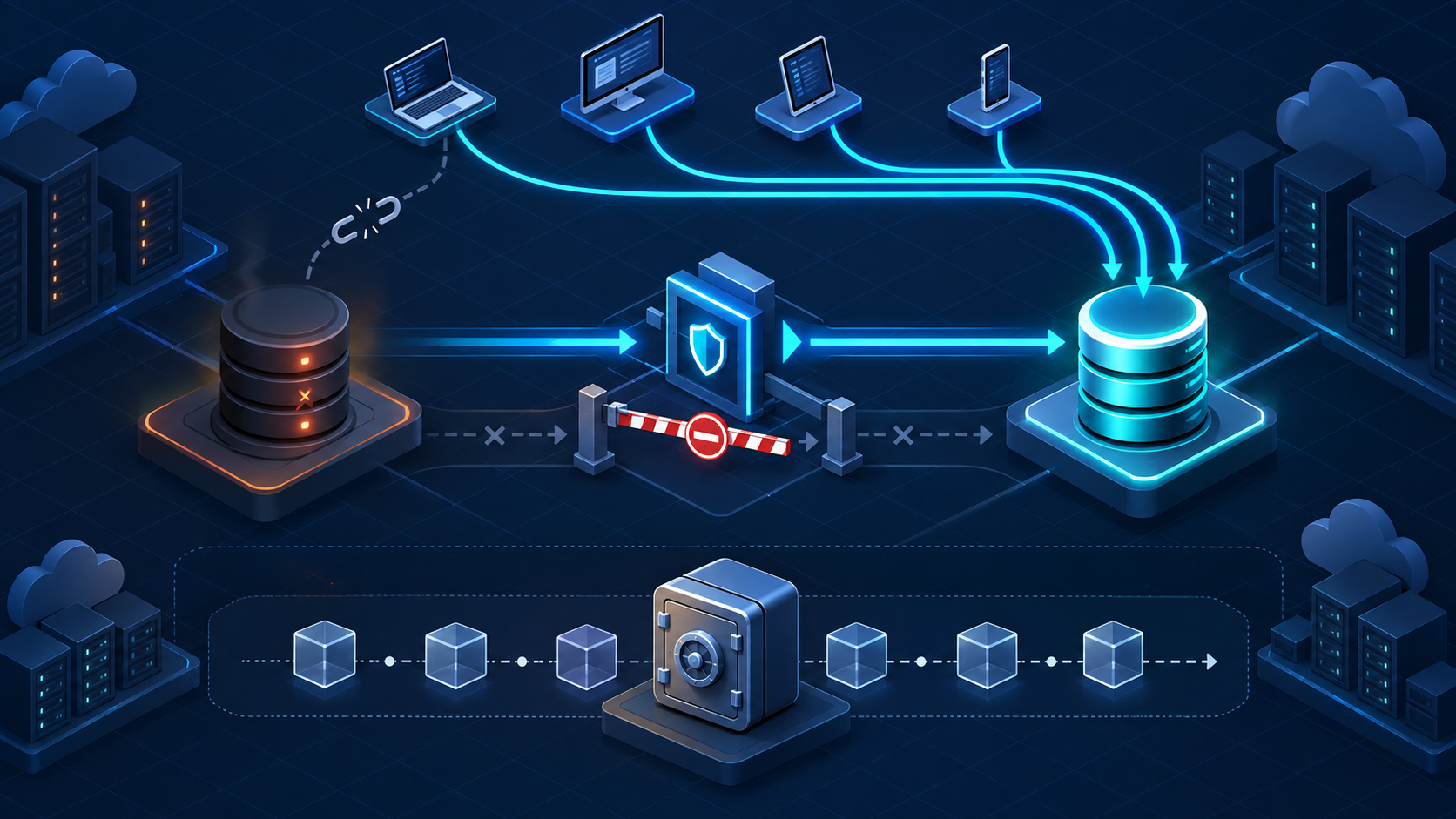 PostgreSQL primary kaybı, replica promotion, fencing ve ayrı backup PITR akışı