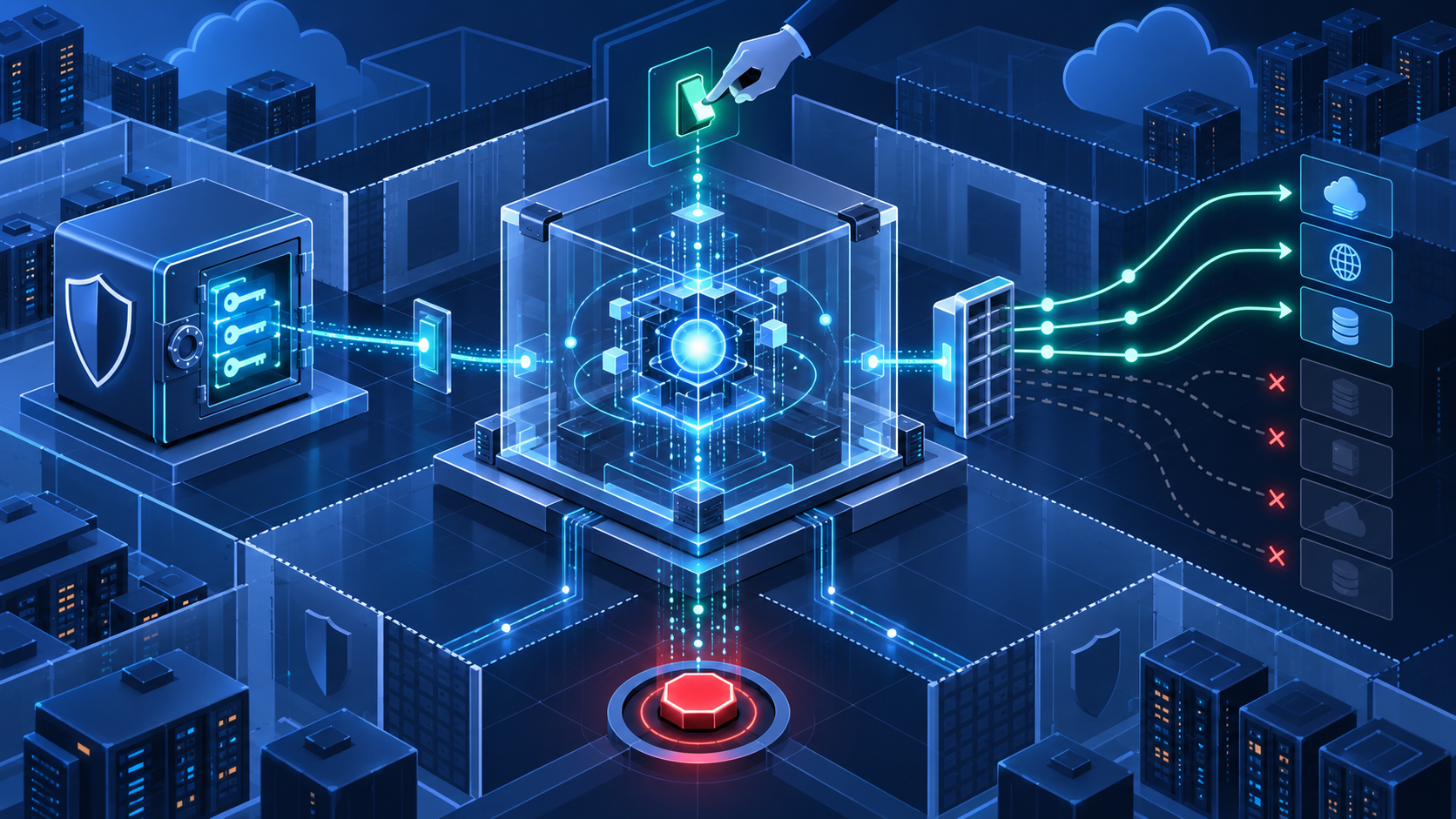 AI agent çalışma ortamında sandbox, secret, ağ erişimi, onay ve güvenli durdurma katmanları