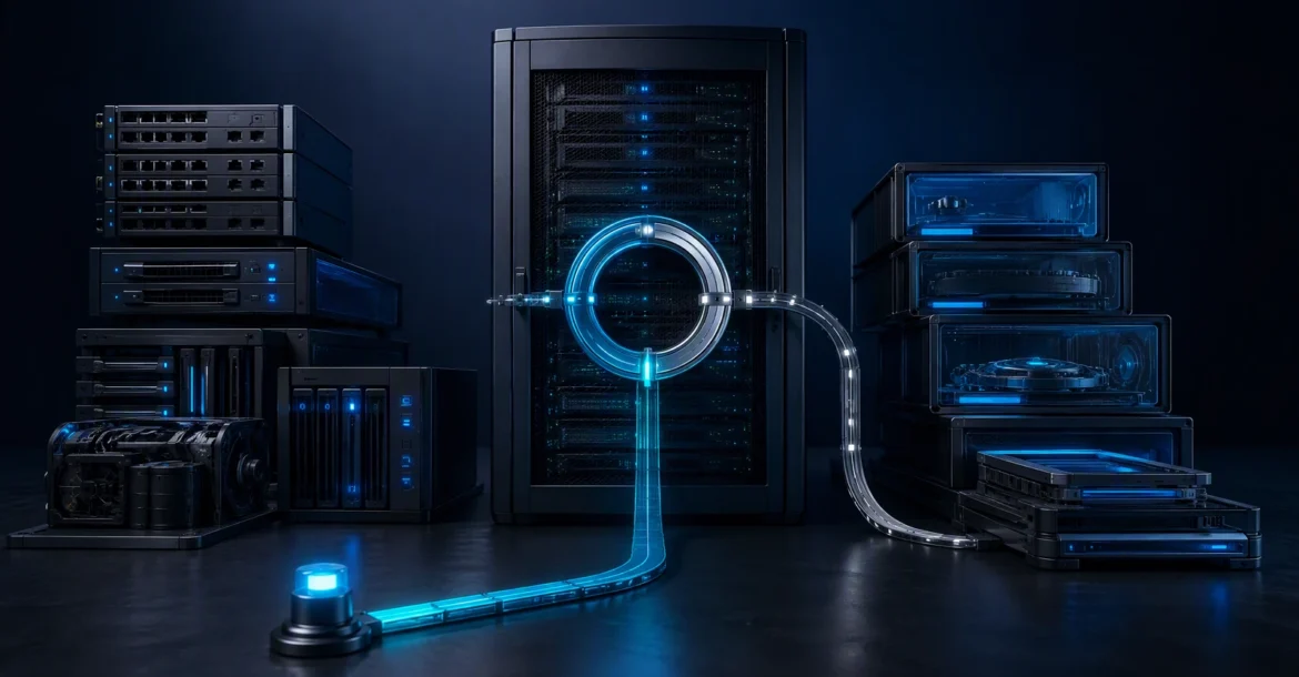 Altyapı ve uygulama sorumluluk sınırı ile eskalasyon ve geri dönüş yolunu gösteren DevOps görseli